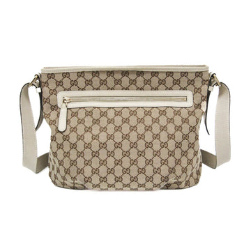 Gucci VS Canvas 388930 Women's VS Canvas,Leather Shoulder Bag Beige,Brown
