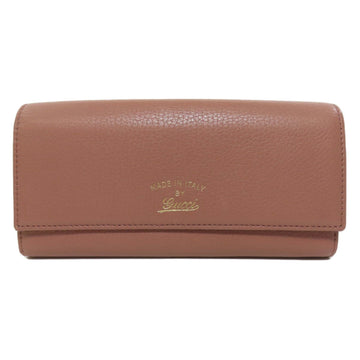 GUCCI 376186 Swing Long Wallet Leather Women's