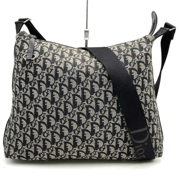 Christian Dior Dior BO B 0062 Shoulder Bag Trotter Canvas Black Women's Men's