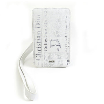 Christian Dior Smartphone Case Phone Holder Leather White Men Women h30634j