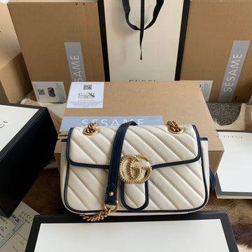 VS MARMONT 22 HANDBAG IN WHITE CALFSKIN