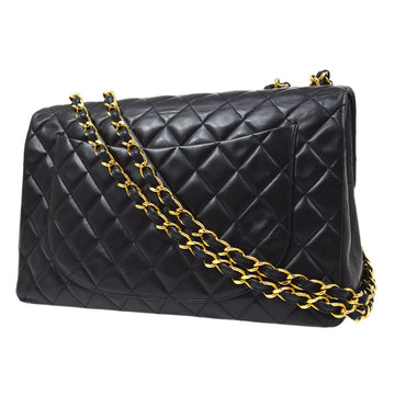 CHANEL 1994-1996 Classic Flap Maxi Black Lambskin 70770