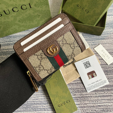 OPHIDIA VS 11 WALLET IN BEIGE AND EBONY CANVAS