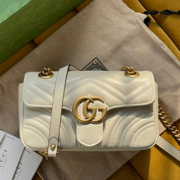 VS MARMONT MATELASS¨¦ SMALL 22 BAG WHITE CALFSKIN