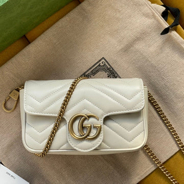 VS MARMONT MINI 16 BAG IN WHITE CALFSKIN
