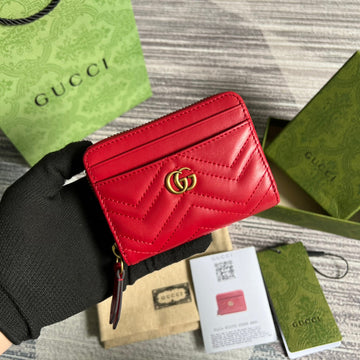 VS MARMONT MINI 11 WALLET CHERRY RED CALFSKIN