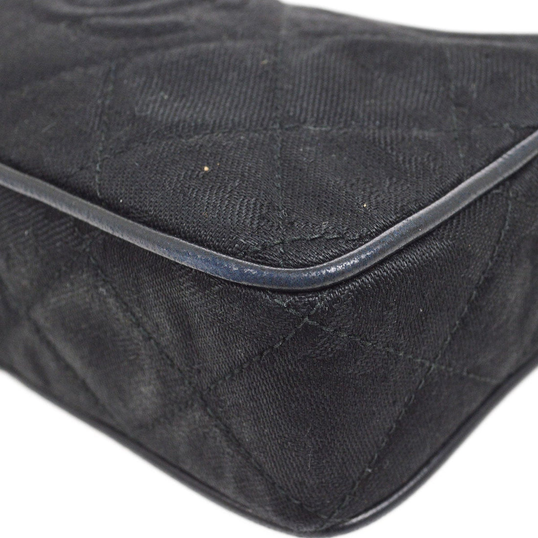 CHANEL 1991-1994 Black Canvas Camera Bag Mini