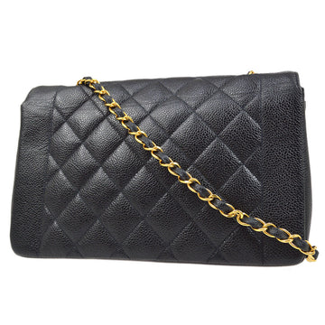CHANEL 1994-1996 Diana Flap Medium Black Caviar 73182