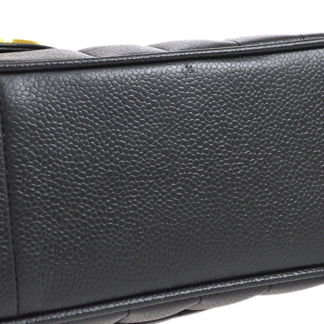 CHANEL 1994-1996 Big CC Vertical Classic Flap Jumbo Black Caviar 74701