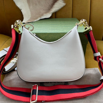 VS ATTACHE 23 SMALL SHOULDER BAG WHITE CALFSKIN