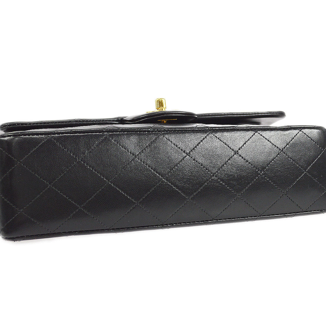 CHANEL 1996-1997 Classic Double Flap Medium Black Lambskin
