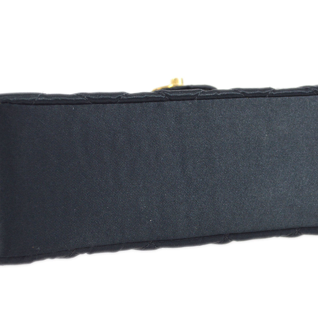 CHANEL 1994-1996 Circled CC Flap Mini Black Satin