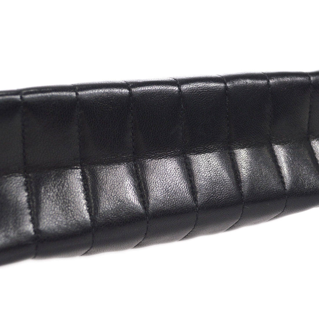 CHANEL 1991-1994 Vertical Straight Flap Mini Black Lambskin