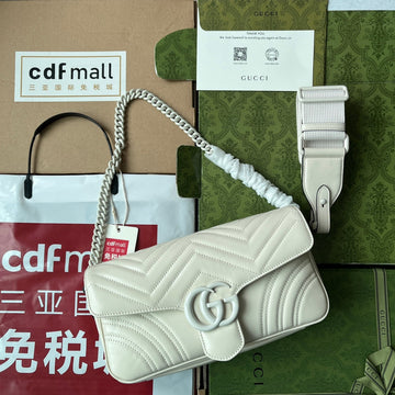VS marmont 26cm all white calfskin