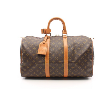 LOUIS VUITTON Keepall 45 Travel Boston Hand Bag M41428 Monogram Canvas Used LV M41428