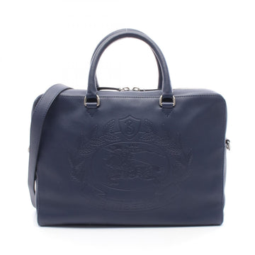 Burberry Logo Leather Business Bag