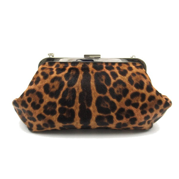 Dolce & Gabbana Clasp Pochette Shoulder Purse Bag  Natural Material Shoulder Bag BP1270 in Great Condition
