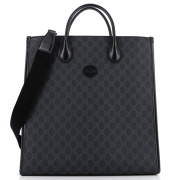 Vertical Structured Top Handle Open Tote VS Coated Canvas Medium