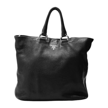 PRADA Handbag 1BG865 2E8K leather black Handbag VITELLO PHENIX Cross Sling Bag unisex(Unisex) Used