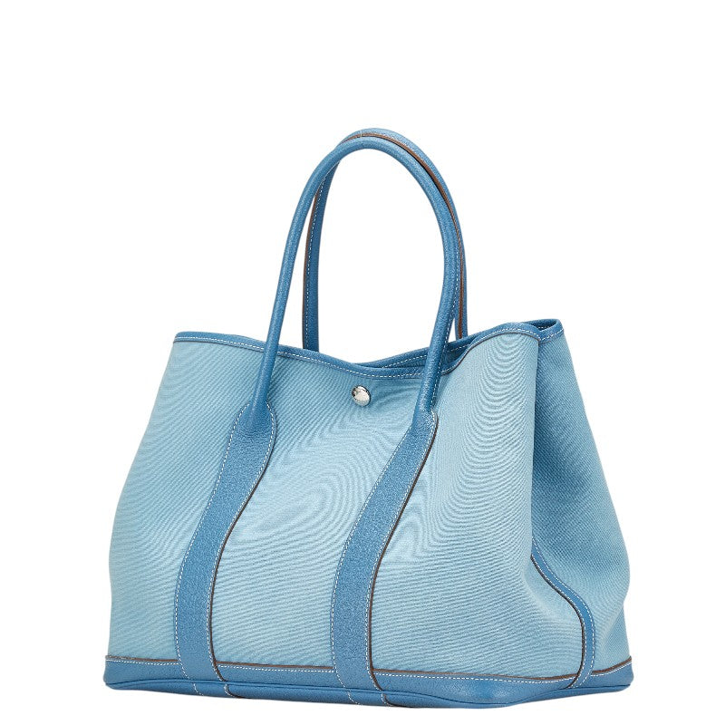 Hermes Garden Party PM Toile Officier Fjord Handbag