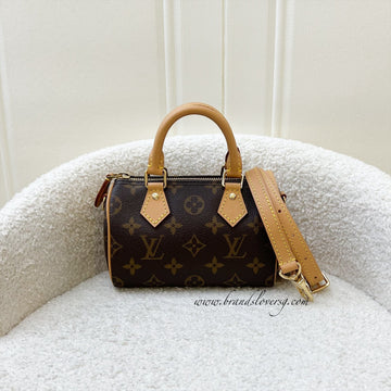 LV Nano Speedy in Monogram Canvas and GHW