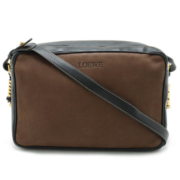 Loewe Velazquez Leather Nubuck Shoulder Bag