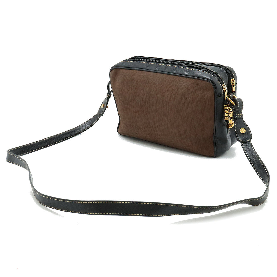 Loewe Velazquez Leather Nubuck Shoulder Bag