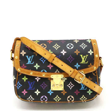 Louis Vuitton Monogram Sologne Shoulder Bag Black
