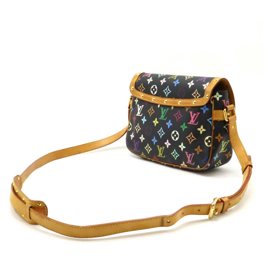 Louis Vuitton Monogram Sologne Shoulder Bag Black