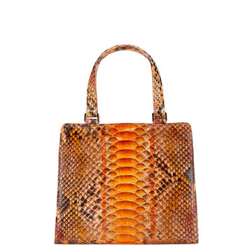 Fendi Python Mini Handbag Orange Multicolor