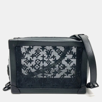 Black Monogram Mesh Soft Trunk Shoulder Bag