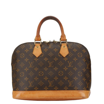Louis Vuitton Alma PM Handbag Brown PVC Leather