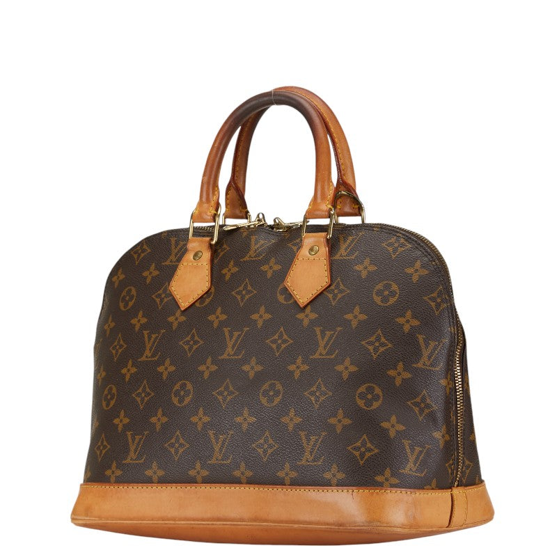 Louis Vuitton Alma PM Handbag Brown PVC Leather