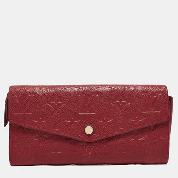 Aurore Monogram Empreinte Leather Sarah Wallet