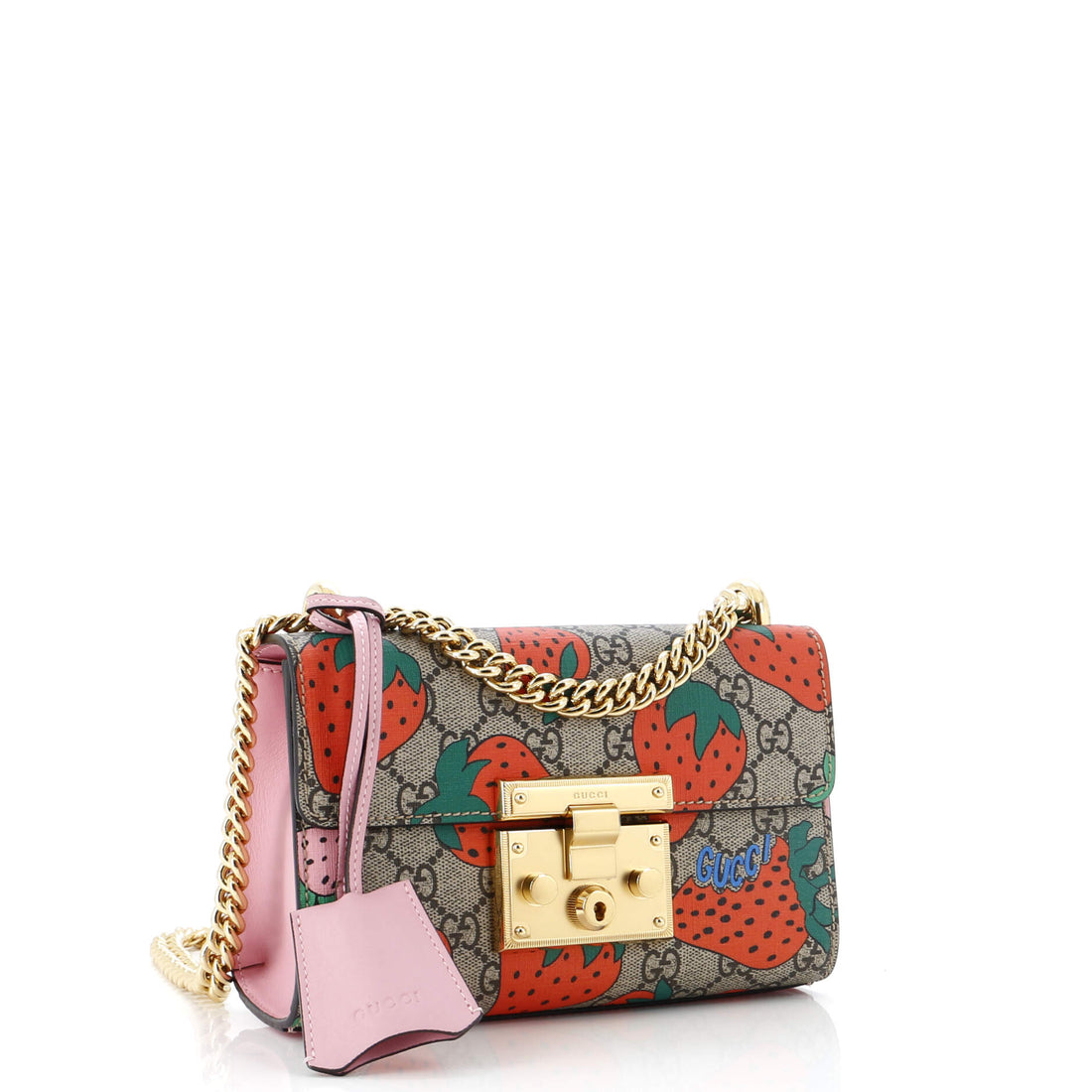 Padlock Shoulder Bag Printed VS Coated Canvas Small