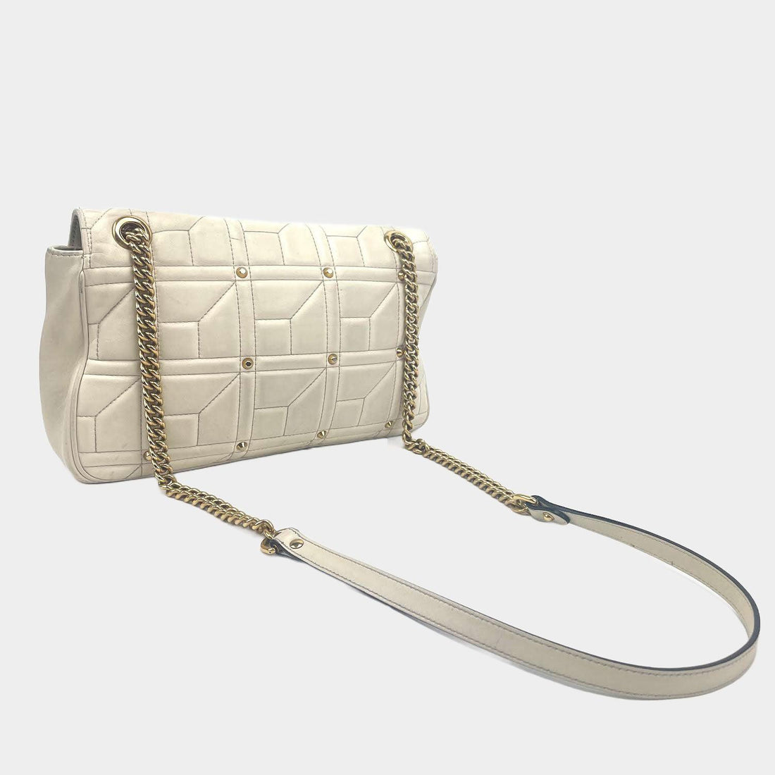 GUCCI  VS Marmont Flap Bag Studded Matelasse  - OUTLET ITEM FINAL SALE
