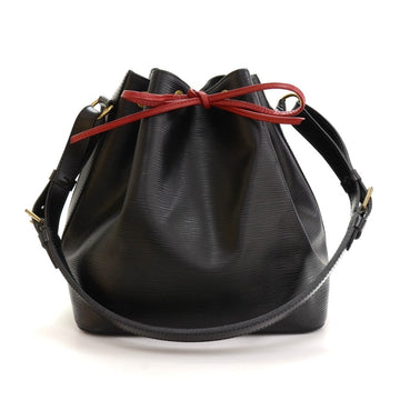 Louis Vuitto Petit Noe Black Epi Leather Bag