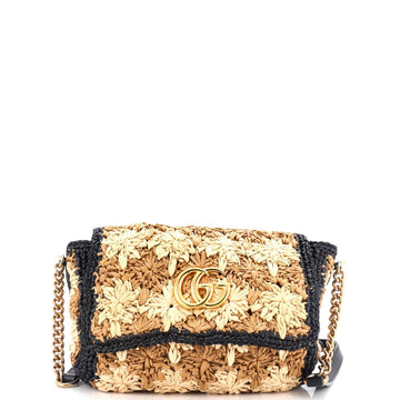 VS Marmont Flap Bag Raffia Small