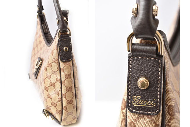 Gucci CS Crystal Shoulder/Handbag Brown/Beige
