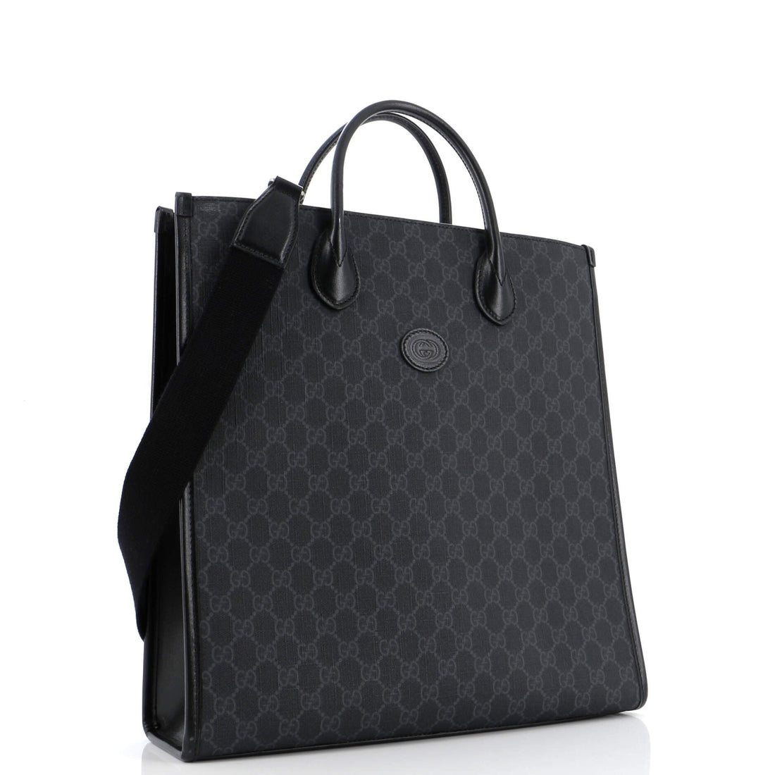 Vertical Structured Top Handle Open Tote VS Coated Canvas Medium
