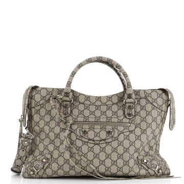 x Balenciaga The Hacker Project Neo Classic City Bag VS Coated Canvas Medium
