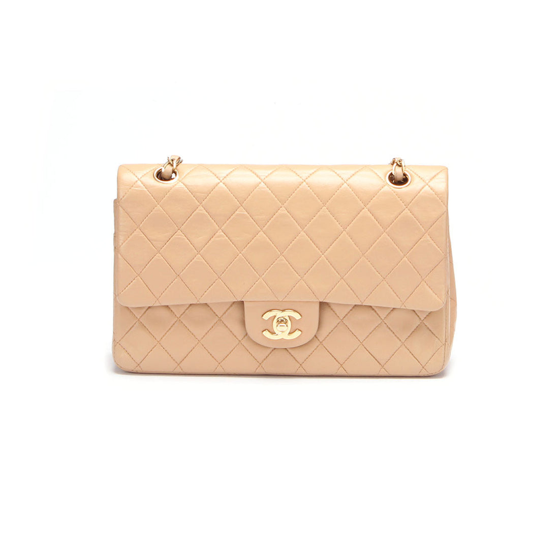Medium Classic Lambskin Double Flap