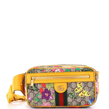 Ophidia Belt Bag Flora VS Coated Canvas Medium
