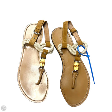 Sandals Luxury Designer By Gucci In Brown, Size: 6
