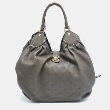 Grey Monogram Mahina Leather Surya XL Bag