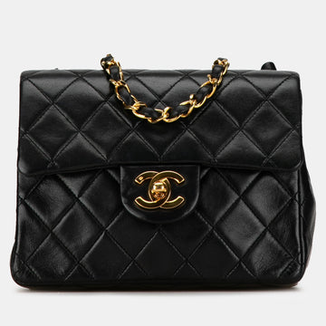 Mini Square Classic Lambskin Single Flap Bag