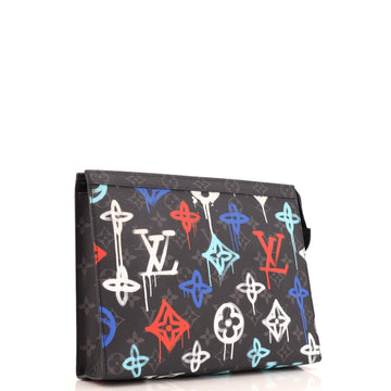 Louis Vuitton Pochette Voyage Graffiti Monogram Eclipse Canvas MM