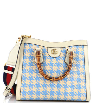 Diana NM Bamboo Handle Tote VS Raffia Small