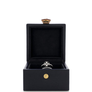 Louis Vuitton Idylle Blossom Two-Row Ring 18K White Gold and Diamonds