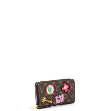 Louis Vuitton Zippy Wallet Limited Edition Patches Monogram Canvas